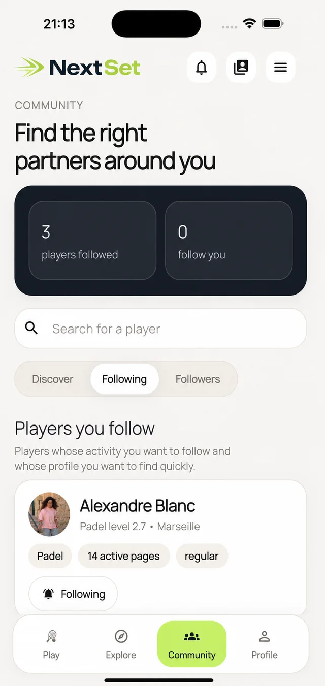 NextSet player community